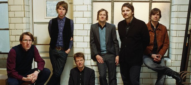 Wilco members Mikael Jorgensen, left, Pat Sansone, Nels Cline, John Stirratt, Jeff Tweedy and Glenn Kotche will bring their ever-evolving sound to Lawrence for a concert in downtown Lawrence. The band is touring on its sixth studio album, "Sky Blue Sky."