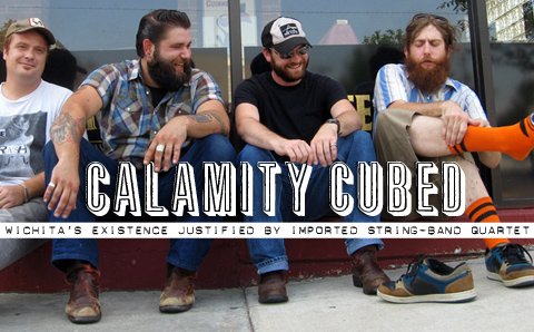 The Calamity Cubes are (L to R) JJ Hanson, Brook Blanche, Patrick Herd, and Joey Henry.