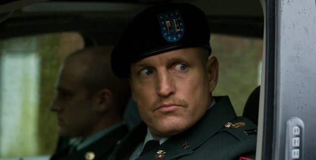 Woody Harrelson, right, and Ben Foster star in “The Messenger.”