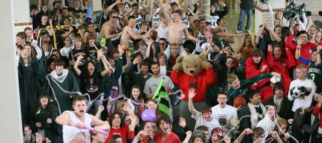Free State High School students take part in a school-wide "lip dub."