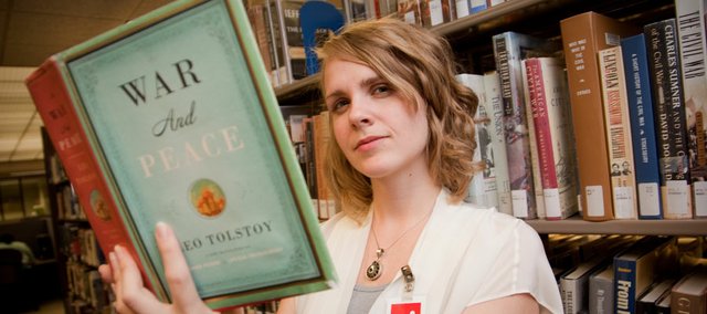 Rachel Smalter Hall, adult programs librarian for the Lawrence Public Library suggested Tolstoy's War and Peace as a summer read to herself and several family members but ended up being the only one to finish the classic.
