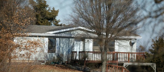 A home located at 2174 N. 700 Road in rural Eudora is suspected to have been used for production of methamphetamine in connection with a drug bust in August that yielded nearly 25 pounds of methamphetamine, cash and firearms. Nick Krug/Journal-World Photo