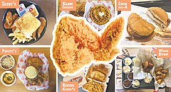Journal-World staffers Nick Krug, Tom Keegan and Chad Lawhorn took the Great Chicken Challenge on Monday, Feb. 6, 2017. The three focused just on the relatively new, full-time chicken restaurants that have entered the Lawrence market.