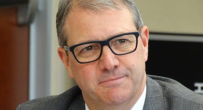 University of Kansas Chancellor Douglas Girod attends a Kansas Board of Regents meeting Wednesday, Nov. 15, 2017, in Wichita.