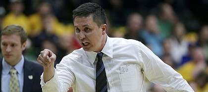 FILE — Former San Francisco head coach Rex Walters against Gonzaga during an NCAA college basketball game in San Francisco, Saturday, Jan. 2, 2016. (AP Photo/Jeff Chiu)