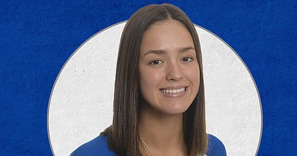 Kansas freshman Caroline Crawford, a middle blocker from Lansing High, was named the Big 12 Conference's pick for preseason freshman of the year on Monday, June 29, 2020.