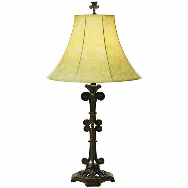 Antique brown table lamp