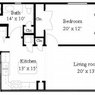 1 Bedroom, 1 Bath Apartment w/ Study