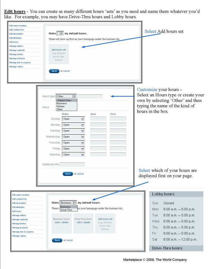 4. Edit Your Hours