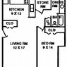 1 Bedroom Apartment Typical Floor Plan