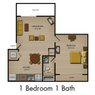 1 Bedroom 1 Bath Apartments