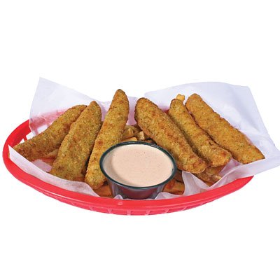 Fried Pickles and House Made Fries