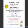 Annual PancakeFeed & Silent Auction :: F1RST Sat-AM in November