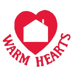 How many households benefit from donations to Warm Hearts?
