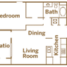 One Bedroom, One Bath - Deluxe