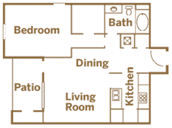 One Bedroom, One Bath - Deluxe