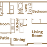 Two Bedroom, Two Bath