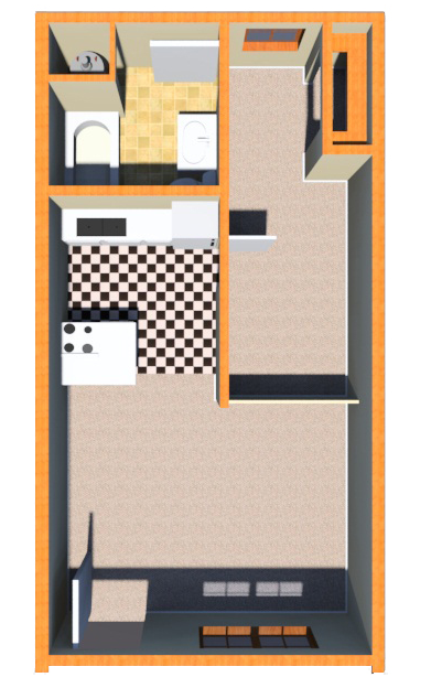 One Bedroom, One Bath - Apple Lane