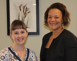 Malati Harris, MD, and Kristi Garber, LPN