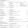 TEN dinner menu (front)