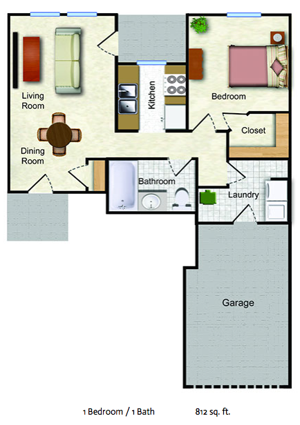 The Lily - 1 bed/ 1 bath