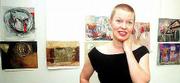 Mari Pilar talks about her abstract paintings in her Lawrence
studio. Pilar's works reflect her spirituality.