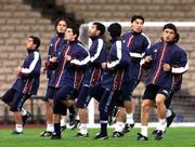 Members of the Chilean soccer team, shown here in a recent training
session at Melbourne's Olympic Park, probably use a professional
laundry service to clean their uniforms. Athletes who don't have
access to a service need to follow the uniform's care label.
