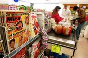With an increase in spanish-speaking residents in Douglas County,
Spanish-language services are becoming increasingly popular in
Lawrence. Several stores including Hy-Vee, 3504 Clinton Parkway,
now carry Spanish- language tabloids.