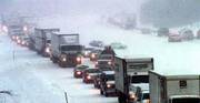 Traffic backed up in near white-out conditions around the scene of
a multicar accident on Interstate 96 east of Grand Rapids, Mich.
Monday's snowstorm dropped between 1 and 2 feet of snow across the
upper Midwest.
