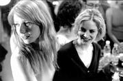 Gwyneth Paltrow, left, portrays a starlet who attends a Hollywood
gathering hosted by a veteran actress (Jennifer Jason Leigh) in the
insider comedy "The Anniversary Party."
