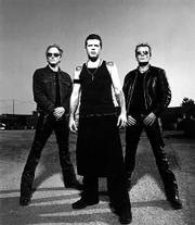 From left, Matt Sorum, Ian Astbury and Billy Duffy have just
released a comeback CD, "Beyond Good and Evil," as The Cult.
