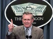 The Defense Department budget will increase spending by more than
$18 billion, most of it to improve living conditions for troops.
Defense Secretary Donald Rumsfeld outlined the proposed budget
Wednesday at the Pentagon.