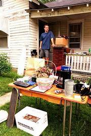 Jordan Martens is one of many students getting ready to move and
trying to trim down inventory in the process. Saturday morning he
tried to get rid of some possessions in preparation for leaving his
Alabama Street residence.