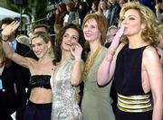 The fifth star of HBO&squot;s "Sex and the City" is the clothes. Fashion
followers keep close track of what actresses, from left, Sarah
Jessica Parker, Kristin Davis, Cynthia Nixon and Kim Cattrall wear
both on screen and off.