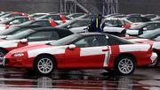 An employee inspects rows of Camaros from the General Motors
production line in Boisbriand, Quebec. Two of America's favorite
cruisers are nearing the end of the blacktop. General Motors Corp.
announced Tuesday the 2002 model year will be the last for the
Chevrolet Camaro and Pontiac Firebird.