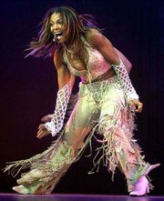 Janet Jackson, seen performing at the Palace in Auburn Hills,
Mich., in this July 31 file photo, canceled her European tour two
weeks after the Sept. 11 terrorist attacks, citing concern for her
fans. Sveral other acts have followed in her footsteps.