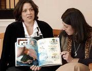 Helping children understand and cope with the Sept. 11 attacks was
the motivation for a book titled "Safe Space," illustrated by
Teresa Kelley, left, and written by Leigh Kelly, both of Lawrence.