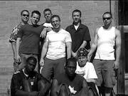 KB Posse&squot;s Arron D, far right, poses with members of Phat Albert,
DVS Mindz and The Zou last summer, shortly after collaborating on
the track "Devious."