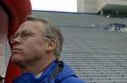 Kansas University Athletics Director Al Bohl doesn't want to see
any more rows and rows of empty seats during a KU football game. He
hopes to fill those seats and bring some profits to KU's football
program and Lawrence with the hiring of Mark Mangino.