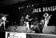 Broken Cowboys take the stage at a recent gig. Members, from left,
are Nate Dean, Tom Dean, Noe Palma, Rob Harmon and Adam Dean.