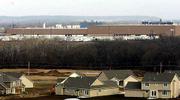 A view of the west side of the Kmart Distribution Center, 2400
Kresge Road, as seen from a new housing development northwest of
Kasold Drive and Peterson Road.