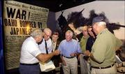 New Orleans is famous for its jazz, voodoo and Cajun cooking, but
patriotism has a place, too. The National D-Day Museum was created
by historian Stephen Ambrose. This group of World War II veterans
visited in November.