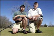 As the high school golf season nears, Free State High's Aaron
Webber, left, and Lawrence High's Zach Blevins hope to lead their
teams to successful seasons this spring.