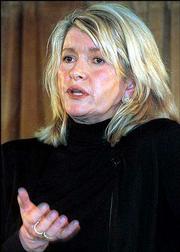 Martha Stewart, chairwoman and CEO of Martha Stewart Living
Omnimedia Inc., is shown in this Oct. 23, 2001, file photo.
Financial columnist Christopher Byron has done plenty of digging
into Stewart's business affairs as well as her personal history in
a book released this week, "Martha Inc.: The Incredible Story of
Martha Stewart Living Omnimedia."
