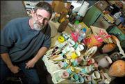 For more than 30 years, Roger Allen's art center on a former
chicken farm in west Texas has been home and studio to Allen, his
increasingly popular ceramic works and countless other artists.