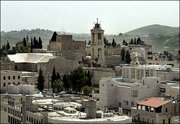 The Church of the Nativity in Bethlehem is shown in this April 6
file photo. Israeli and Palestinian negotiators have reached a deal
to end the monthlong standoff at the church.