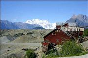 The Kennicott Mine site is in a former copper mining community
abandoned by J.P. Morgan in 1939. Kennicott is inside the
Wrangell-St. Elias National Park, the United States' largest park.
