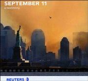 International news organization Reuters has created "September 11:
A Testimony," a book that has stand-alone photos on each page.