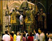 Tombs believed to contain the remains of Spanish explorer
Christopher Columbus are in the Cathedral of Seville, Spain,
pictured here, and the Faro a Colon in Santo Domingo, Dominican
Republic. Authorities in Spain and the Dominican Republic both
claim to have the remains of Columbus.
