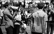 Kansas University students protest the Vietnam War on campus in
this May 4, 1969, file photo. Author Rusty Monhollon has written a
book describing the political and racial tension that was rampant
in Lawrence in the 1960s.